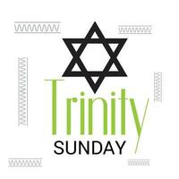 Vector illustration of a Background for Trinity Sunday.