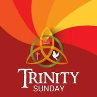 Vector illustration of a Background for Trinity Sunday.