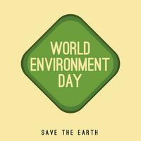 Vector illustration of a Background for World Environment Day.