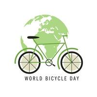 Vector illustration of a Background for World Bicycle Day.