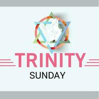 Vector illustration of a Background for Trinity Sunday.