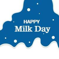 Vector illustration of a Background for World Milk Day.
