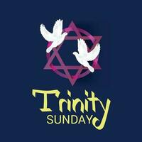 Vector illustration of a Background for Trinity Sunday.