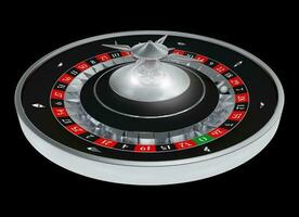 Roulette Isolated on Black photo