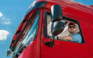 Euro Semi Truck Driver photo