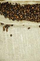 Coffee sack Close-up photo