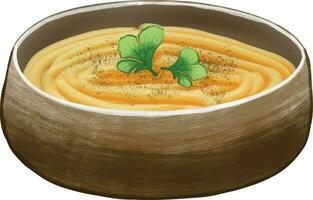 soup ready to eat vector