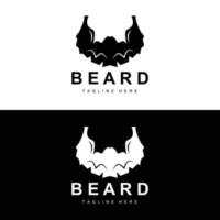 logo de barba, barbería vectorial, diseño para apariencia masculina, barbero, cabello, moda vector