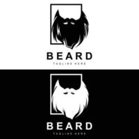 logo de barba, barbería vectorial, diseño para apariencia masculina, barbero, cabello, moda vector