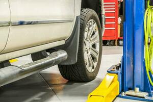 Pickup Truck Check Up at the Car Station photo