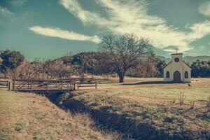 supremo rancho Iglesia y Papa Noel monica montañas foto