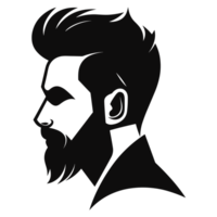 cool Männer Silhouette - - generativ ai png