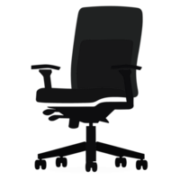 ufficio sedia silhouette - generativo ai png