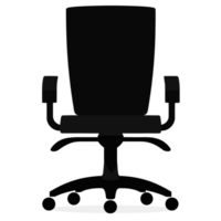 oficina silla silueta - generativo ai png
