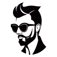 cool Männer Silhouette - - generativ ai png