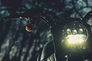 Motorcycle Night Ride Theme photo