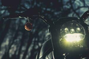 Motorcycle Night Ride Theme photo