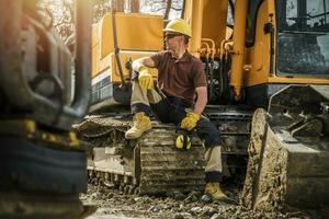Professional Construction Crawler Equipment Operator photo