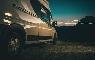 Alpine Wild Camping in a Camper Van photo