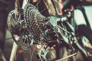 Bicycle Gears Shifting Close Up Biking Theme photo