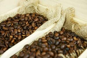 Coffee sack Close-up photo