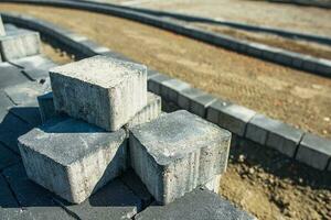 Paving Bricks Closeup photo