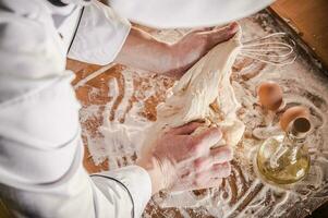 Bread Dough Making photo