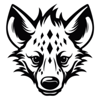 Scary Hyena Silhouette - png