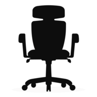 Büro Stuhl Silhouette - - generativ ai png