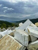 View of Lake Baikal from the Buguldeyka marble quarry. Russia photo