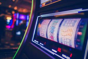 Spinning Slot Machine photo