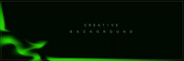 Modern abstract green gradient banner background design vector