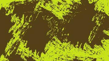 Abstract Light Green Scratch Grunge Texture In Brown Background vector