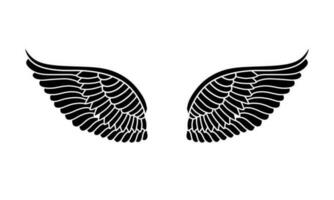 vector angel wings tribal tattoo