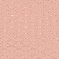 pastel pink japanese style wave pattern background vector