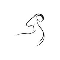 Goat Logo Template vector icon