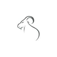 Goat Logo Template vector icon