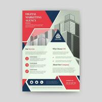 Corporate Business Flyer Design Template. Editable A4 Vector Illustration.