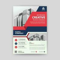 Corporate Business Brochure Flyer design Layout template in A4 size. Vector illustration.