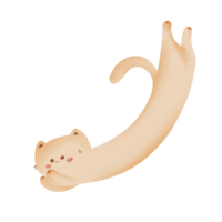 minimalistisch süß Katze Illustration png