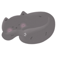 minimalistic cute cat illustration png