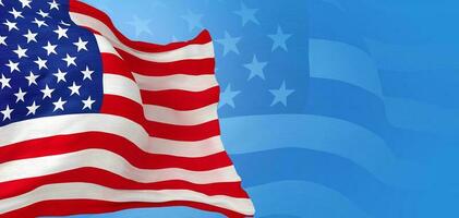 United States of America Flag Banner photo