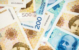 Krone Banknotes Closeup photo
