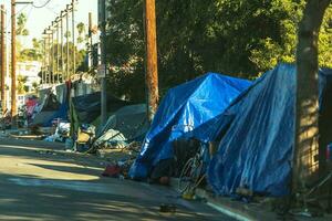 West Hollywood Homelessness Wild Tents Camp photo