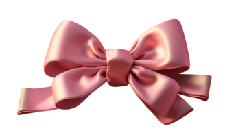 pink bow isolated on Transparent background , png