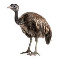 emu isolado em transparente fundo, digital arte, png imagens, isolado em uma transparente fundo, generativo ai