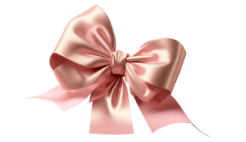 pink bow isolated on Transparent background , png