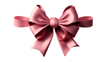 pink bow isolated on Transparent background , png