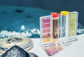 Swimming Pool Water Chlorine and PH Level Test photo