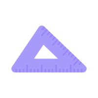 triangular ruler child ruler for learning in school png